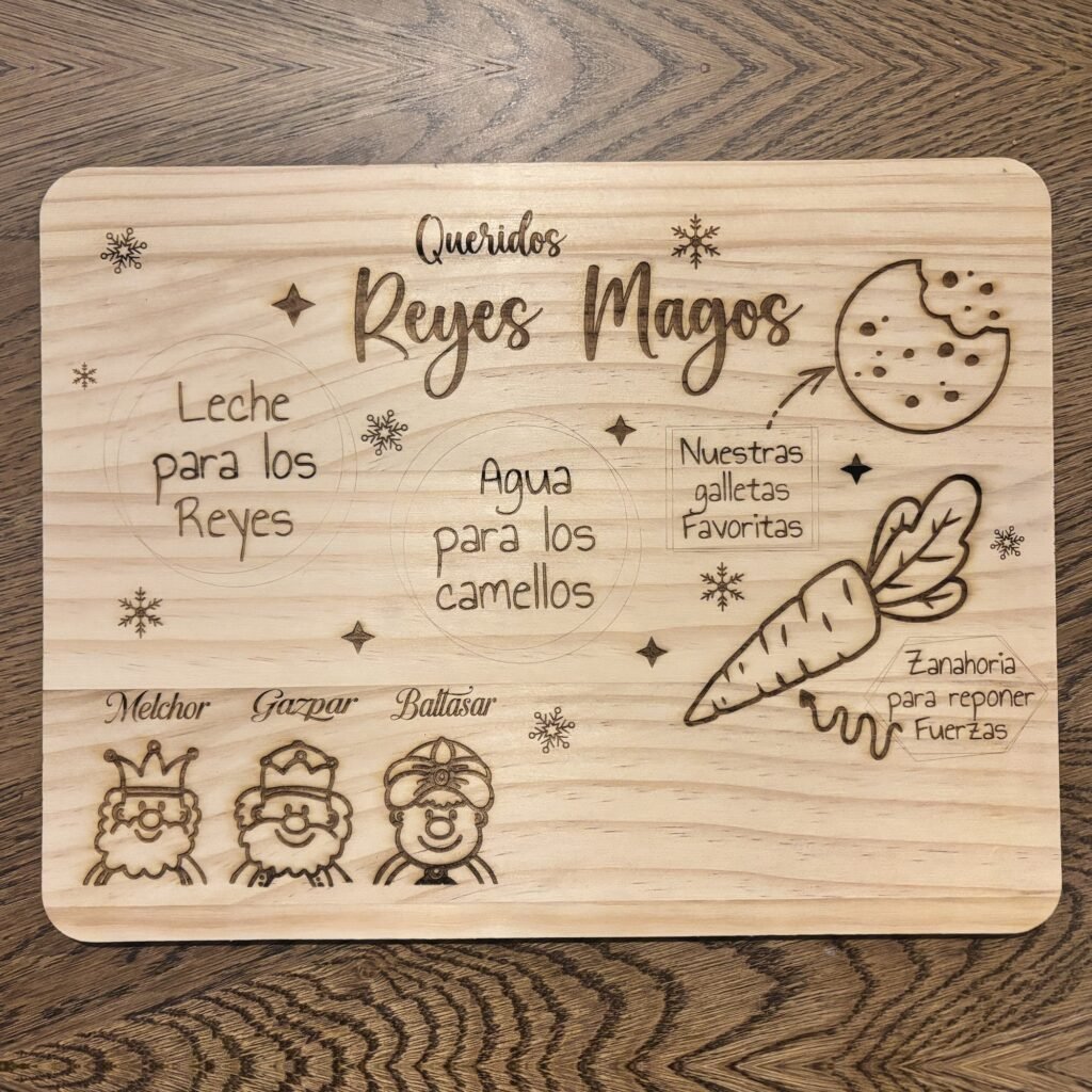 Bandeja de Reyes Magos personalizada